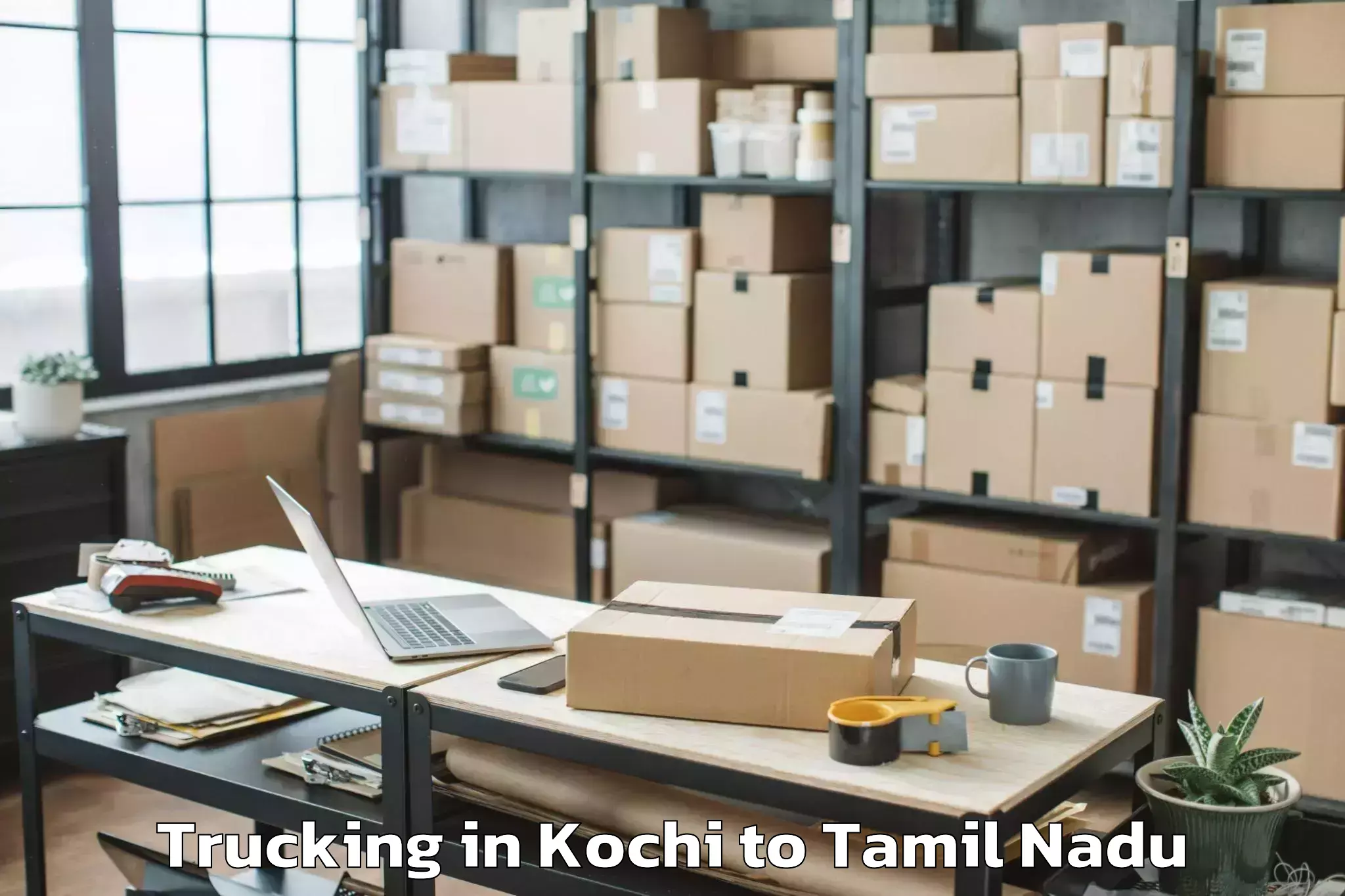 Top Kochi to Thovala Trucking Available